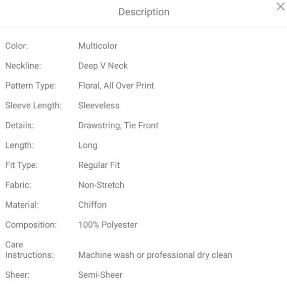 Floral front tie kimono - Picture 4 of 4